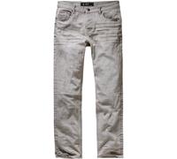 Brandit Jake Denim Jeans Hommes Pantalon Coupe droite Taille régulière Gris