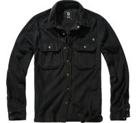 Brandit Jeff Fleece Chemise, noir, Taille XXL