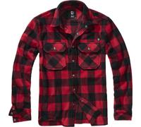Brandit Jeff Long Sleeve Shirt Rouge S Homme