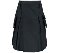 Brandit Kilt Homme Jupe mi-Longue Noir 100% Coton