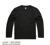 Brandit Chemise à manches longues Premium – Noir – Taille M – Homme