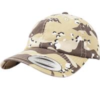 Brandit Low Profile Camo Washed Cap, Camoflage/Jaune