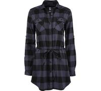 Brandit Lucy, chemise longue XXL Noir/Gris Noir/Gris