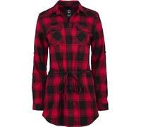 Brandit Lucy Longshirt Chemise femme, Rouge/Noir, Taille S