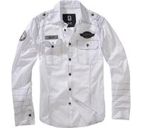 Brandit Chemise Luis Vintage Homme Manches longues Blanc Taille XL