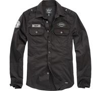 Brandit Luis Vintage Long Sleeve Shirt Noir 5XL Homme