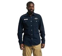 Brandit Luis Vintage Shirt Long Sleeve, color: navy, size: 7XL