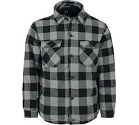 Brandit Lumber Jacket, color: blk+charco, size: S
