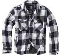 Brandit Veste Lumber Jacket Blanc/Noir Taille 4XL