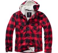 Brandit Sweat à capuche zippé Lumberjack Winter XXL Rouge/Noir
