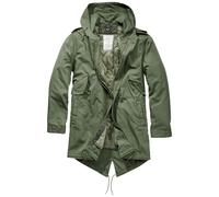 Brandit M51 US Parka Urbain Garniture Queue Poisson Hommes Décontractée Olive