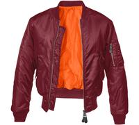 Brandit Ma1 Blouson Bombardier Tactique Hommes Police Flyer Manteau Bourgogne