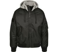 Bomber Rockabilly de Brandit - Veste À Capuche Chaude MA1 - S à 5XL - pour Homme - noir/gris S