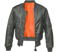 Brandit Ma1 Jacket Bomber Hommes Vol Classique Nylon Tactique Flyer Anthracite