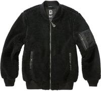 Brandit MA1 Sherpa Veste polaire Teddy, noir, Taille M