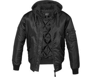 Brandit MA1 Sweat Veste à capuchon, noir, Taille L