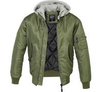 Brandit MA1 Sweat Veste à capuchon, olive, Taille S