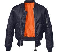 Brandit Ma1 Veste Sécurité Bomber Hommes Vol Nylon Chaud Flyer Pilote Dark Navy
