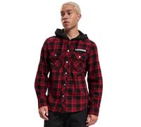 Brandit Iron Maiden Checkshirt Eddie, chemise/veste à capuche 5XL Rouge/Noir/Blanc Rouge/Noir/Blanc