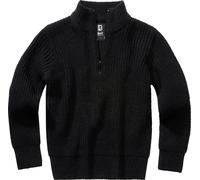 Brandit Marine Troyer, pull-over pour enfants 158/164 Noir Noir
