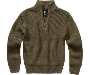 Brandit Marine Troyer, pull-over pour enfants 170/176 Olive Olive