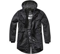 Brandit Marsh Lake Parka Occasionnel Police Chaud Sécurité Veste Vintage Noir