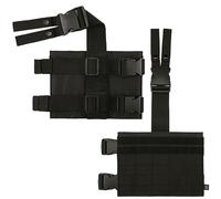Brandit Molle Leg Panel, Color: Black, Size: OS