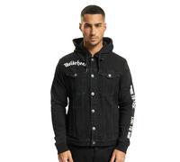 Brandit Motörhead Cradock, veste en jean M Noir/Blanc/Rouge Noir/Blanc/Rouge