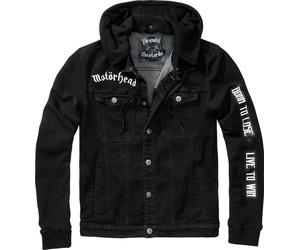 Brandit Motörhead Cradock, veste en jean 3XL Noir/Blanc/Rouge Noir/Blanc/Rouge