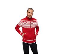 Brandit Norweger Full Zip Sweater Rouge 4XL Homme