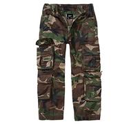 Brandit Pantalon Enfant Pure Unisexe Cargo Noir 100% Coton