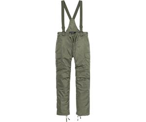 Brandit Pantalon fonctionnel 'Thermal Dungarees' olive, Taille L