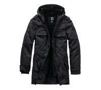 Brandit BW Parka Forest pour homme Vert olive Basics Streetwear, Noir, XL
