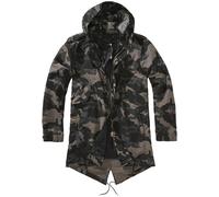 Brandit Parka mi-saison 'M51 US' anthracite / graphite / greige / vert foncé, Taille M