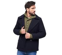 Brandit Veste Pea Coat Homme Bleu (Navy 8) M