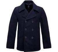 Brandit Pea Coat, veste en textile S Bleu Foncé Bleu Foncé