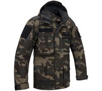 Brandit Performance Outdoor Veste Manteau Tactique À Capuche Hydrofuge Dark Camo