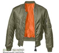 BRANDIT PILOTENJACKE MA1 US BOMBERJACKE ARMY FLIEGERJACKE BLOUSON SECURITY...