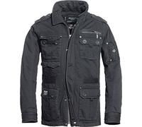 Brandit Platinum Vintage Homme Veste d'hiver noir 4XL 100% Coton