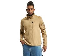 Brandit Polaire Troyer Ripstop Homme Sweat-Shirt Noir 100% Polyester Regular/Coupe Standard
