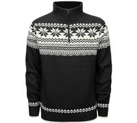 Brandit Pull-over Norvégien Troyer En Maille Zippé Outdoor Noir Rouge Blanc Navy