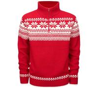 Brandit Pull-over Norvégien Troyer En Maille Zippé Outdoor Noir Rouge Blanc Navy