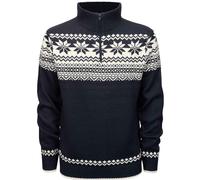 Brandit Pull-over Norvégien Troyer En Maille Zippé Outdoor Noir Rouge Blanc Navy