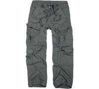 Brandit Pure Hommes Vintage Pantalon Moto Voyage Cargo Pantalon Gris Anthracite