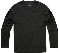 Brandit Quick Dry Manches longues, noir, Taille L