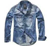 Brandit Chemise en jean Riley manches longues bleu denim taille 5XL