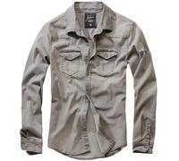 Brandit Chemise Riley Denim manches longues Gris L