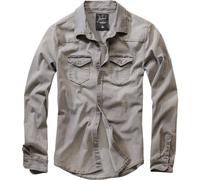 Brandit Riley Denim Chemise Veste en Jeans Look Usé Kent-Kragen