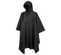 Brandit Ripstop Poncho Housse Pluie Encapuchonné Randonnée Camping Festival Noir