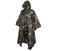 Brandit Ripstop Poncho Randonnée Camping Extérieur Pêche Housse Woodland Camo